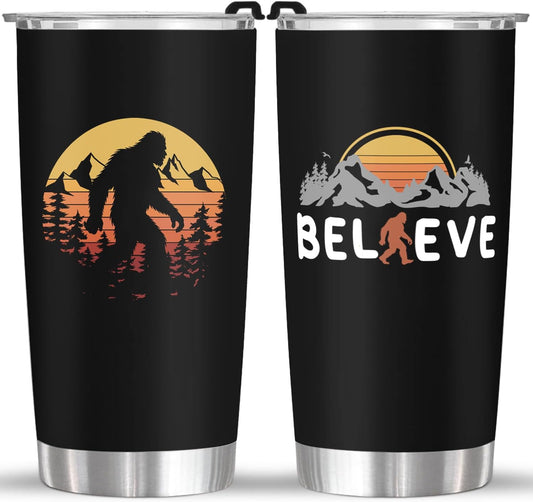Big foot Believe 20 Oz Tumbler (Print in USA)