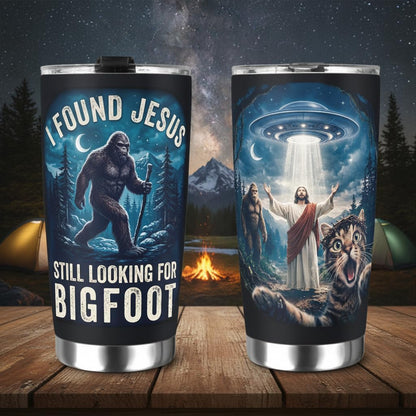 Big foot Found Jesus 20 Oz Tumbler (2 Side Print in USA)