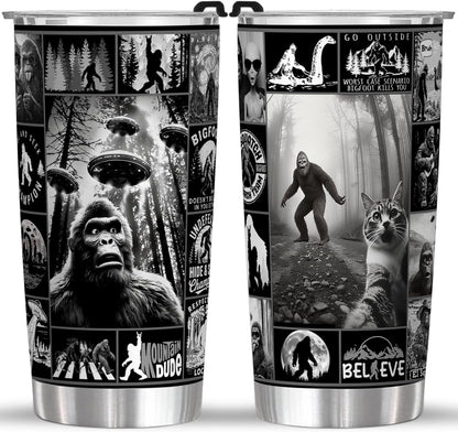Big foot All Quote Black & White 20 Oz Tumbler (Print in USA)