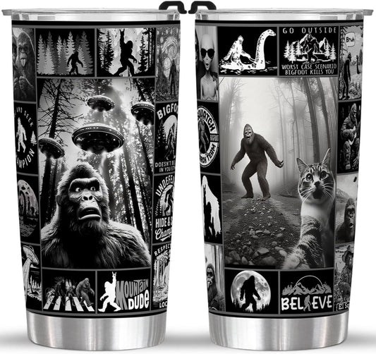Big foot All Quote Black & White 20 Oz Tumbler (Print in USA)