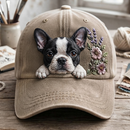 Boston Terrier Flower - Classic Cap
