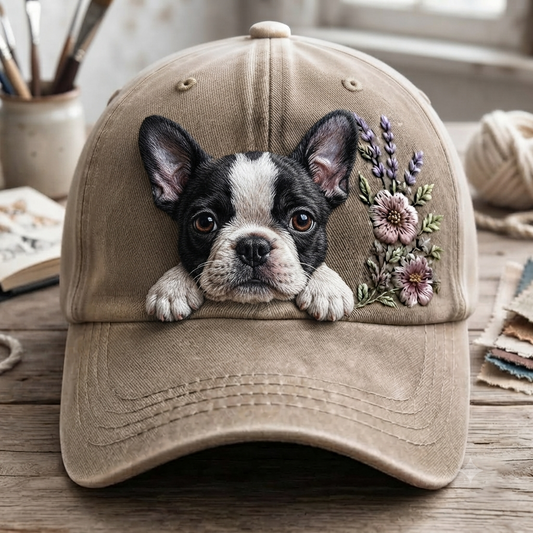 Boston Terrier Flower - Classic Cap