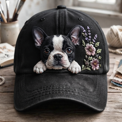 Boston Terrier Flower - Classic Cap