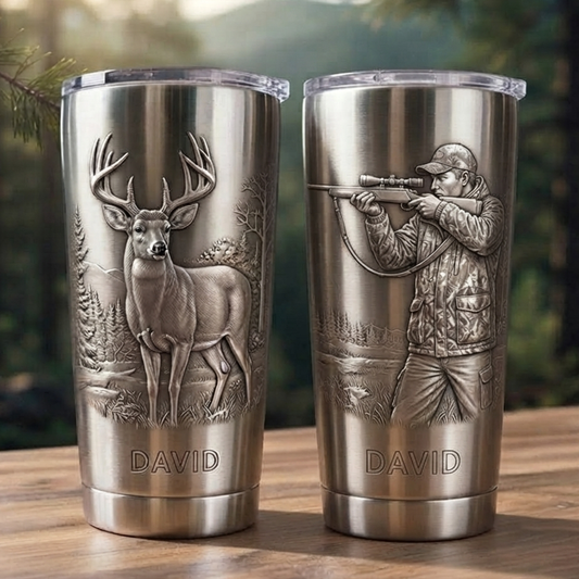 Hunting Personalized 20 Oz Tumbler (Print in USA)