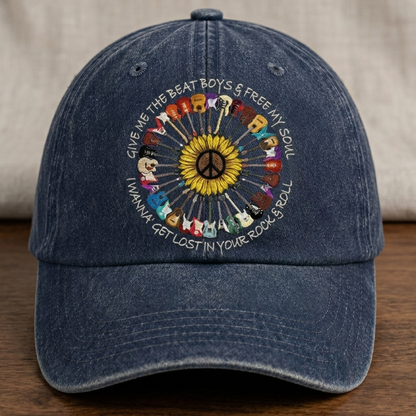 Hippie Rock & Roll - Wash Denim Cap