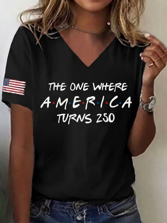 The One Where 250 Years - V Neck T-shirt