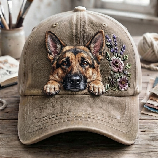 German Shepherd Flower - Classic Cap