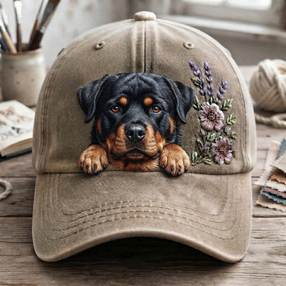 Rottweiler Flower - Classic Cap