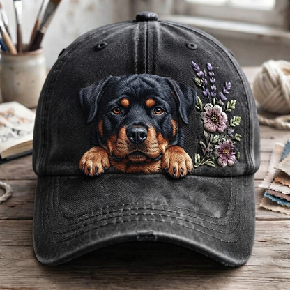 Rottweiler Flower - Classic Cap