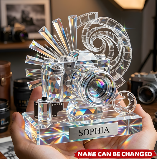 Personalized Photographer Acrylic Plaque, Custom Name Photographer Keepsake