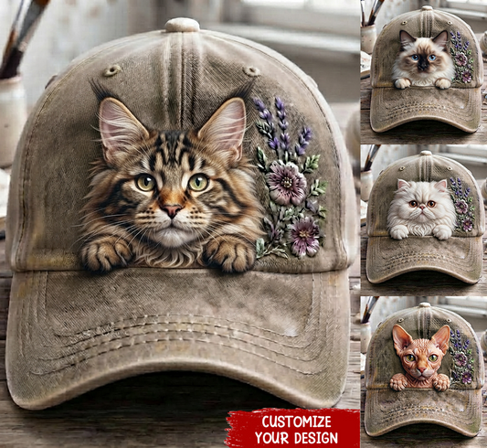 Customized Cat Flower - Classic Cap