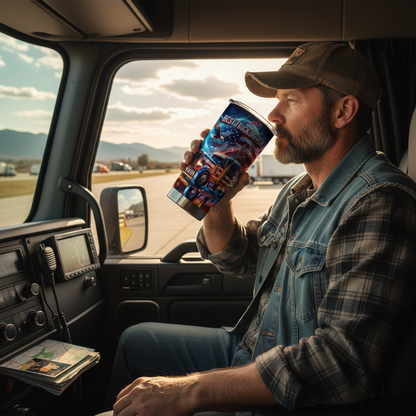 Best Truck Driver Custom Name 20 Oz Tumbler (2 Side Print in USA)