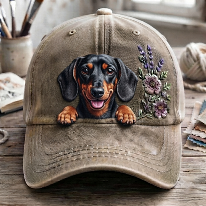 Dachshund Flower - Classic Cap