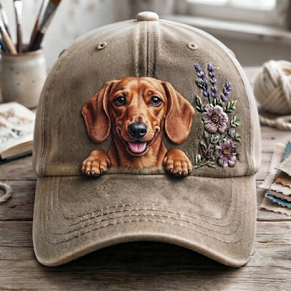 Dachshund Flower - Classic Cap