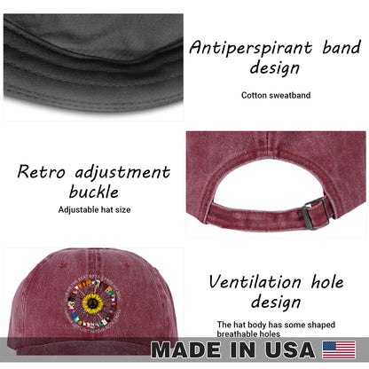 Hippie Rock & Roll - Wash Denim Cap