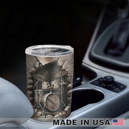 Drummer Effect Personalized 20 Oz Tumbler (Print in USA)