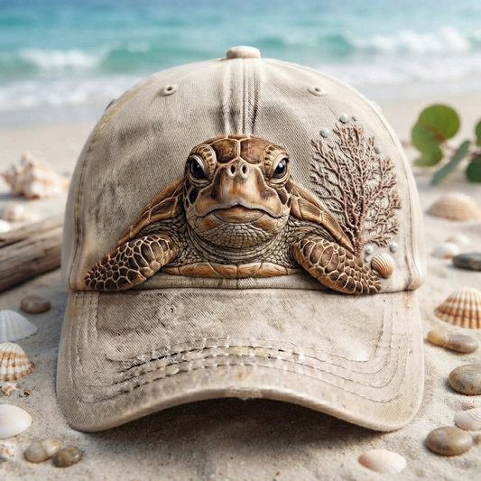 Sea Turtle Flower - Classic Cap