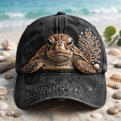 Sea Turtle Flower - Classic Cap